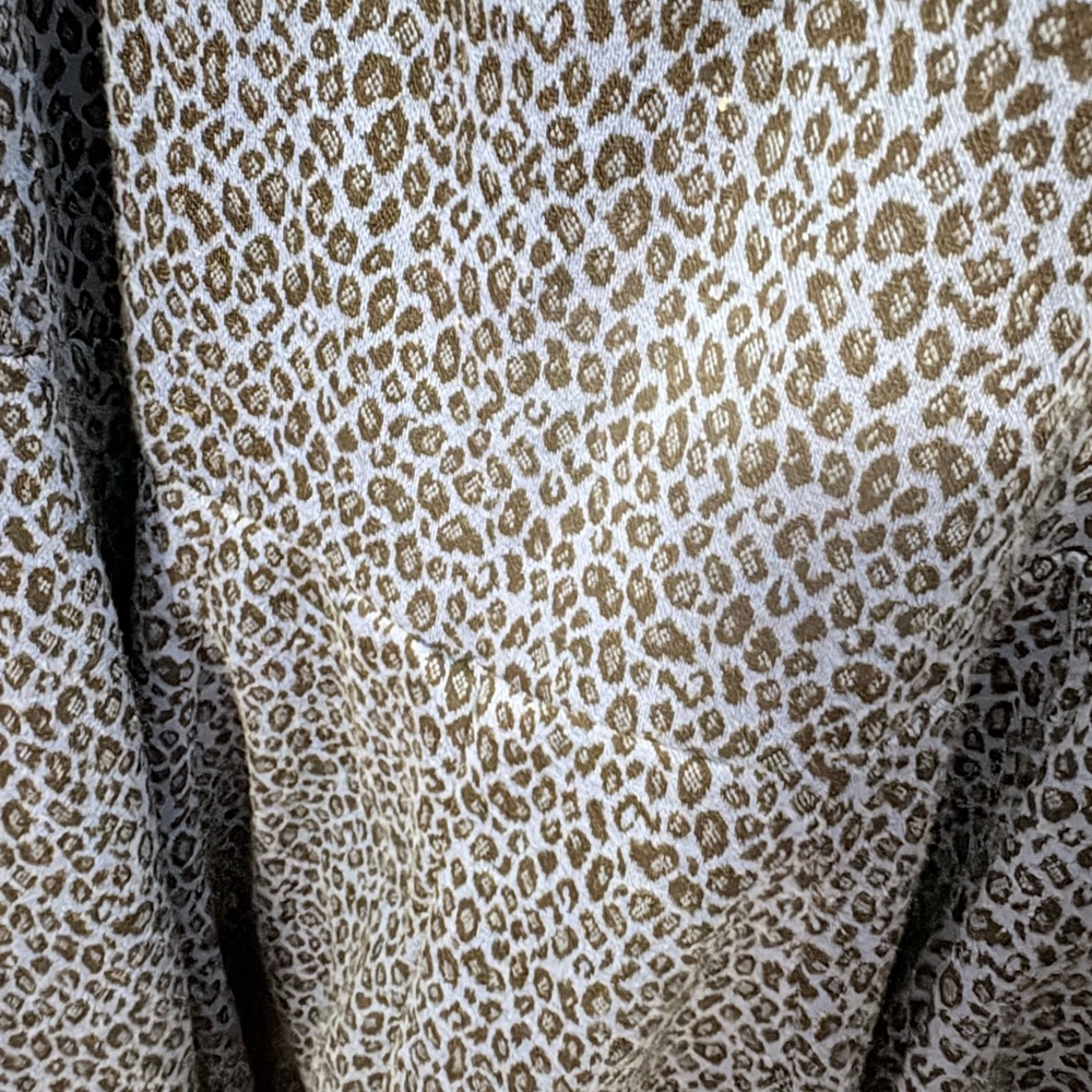 Betsey Johnson Leopard Print dress blue and black- fits like XL